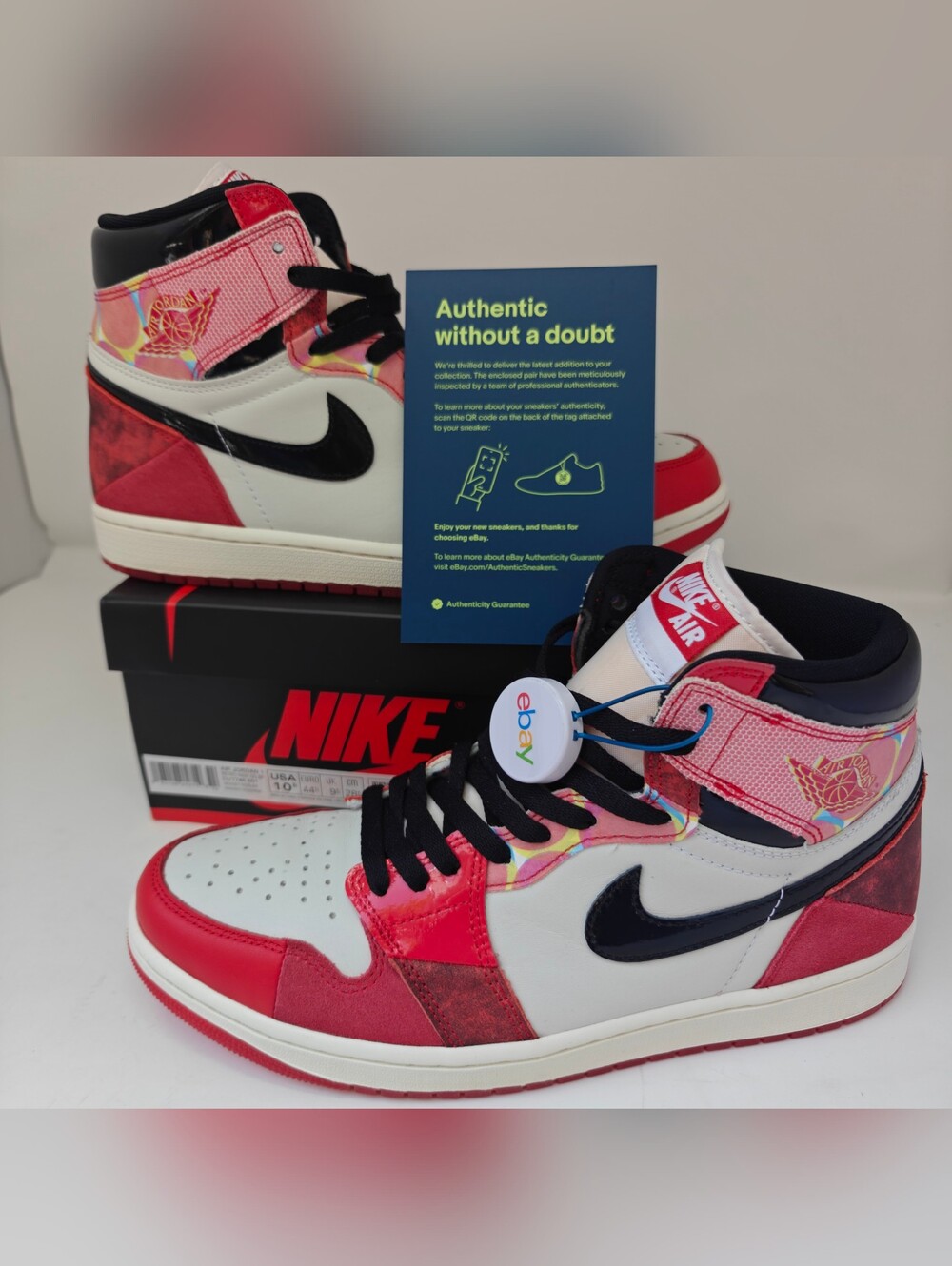 Nike Air Jordan 1 High OG Spider-Man Next Chapter Size 10.5 DV1748-601 W/ Box
